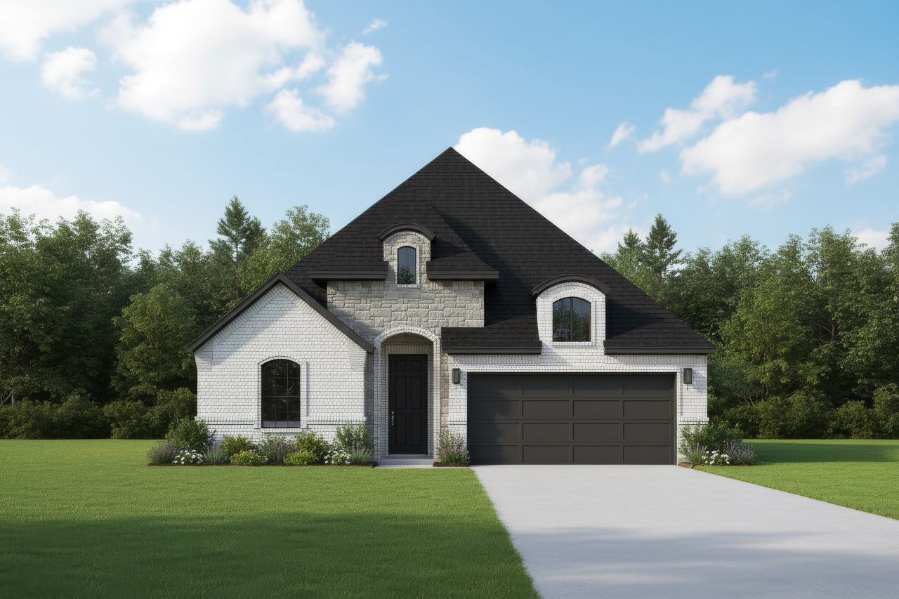 Representative exterior photo of a completed home built from the Aaron by Our Country Homes in Lakes of River Trails, Fort Worth, TX (Image 2).