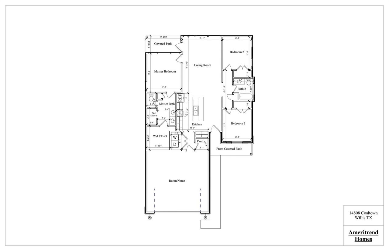 2D floor plan layout of this home in , Willis, TX (Image 2).