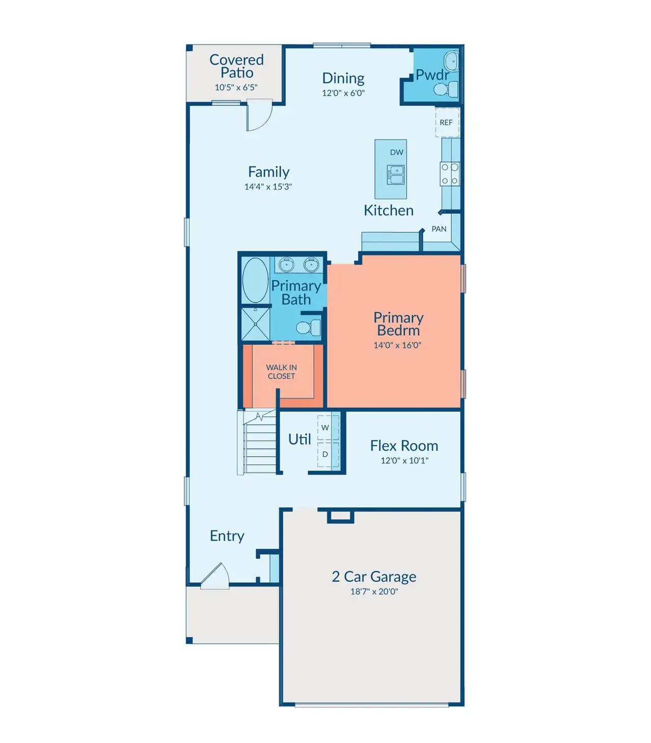 2D floor plan layout of this home in Creekhaven, Arcola, TX (Image 2).