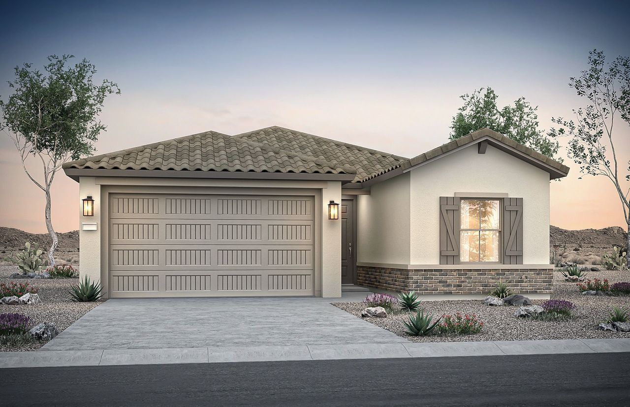 Representative exterior photo of a completed home built from the Bergamot by Pulte Homes in Alamar, Avondale, AZ (Image 2).