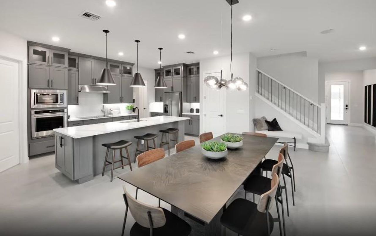 Furnished interior view inside a new home in Bleckley Station, Ball Ground (Image 2).