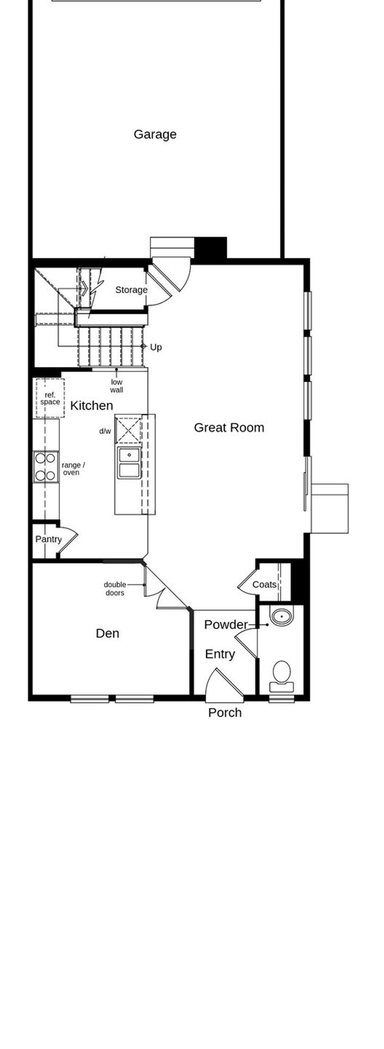 2D floor plan layout of this home in Painted Prairie Villas, Aurora, CO (Image 2).