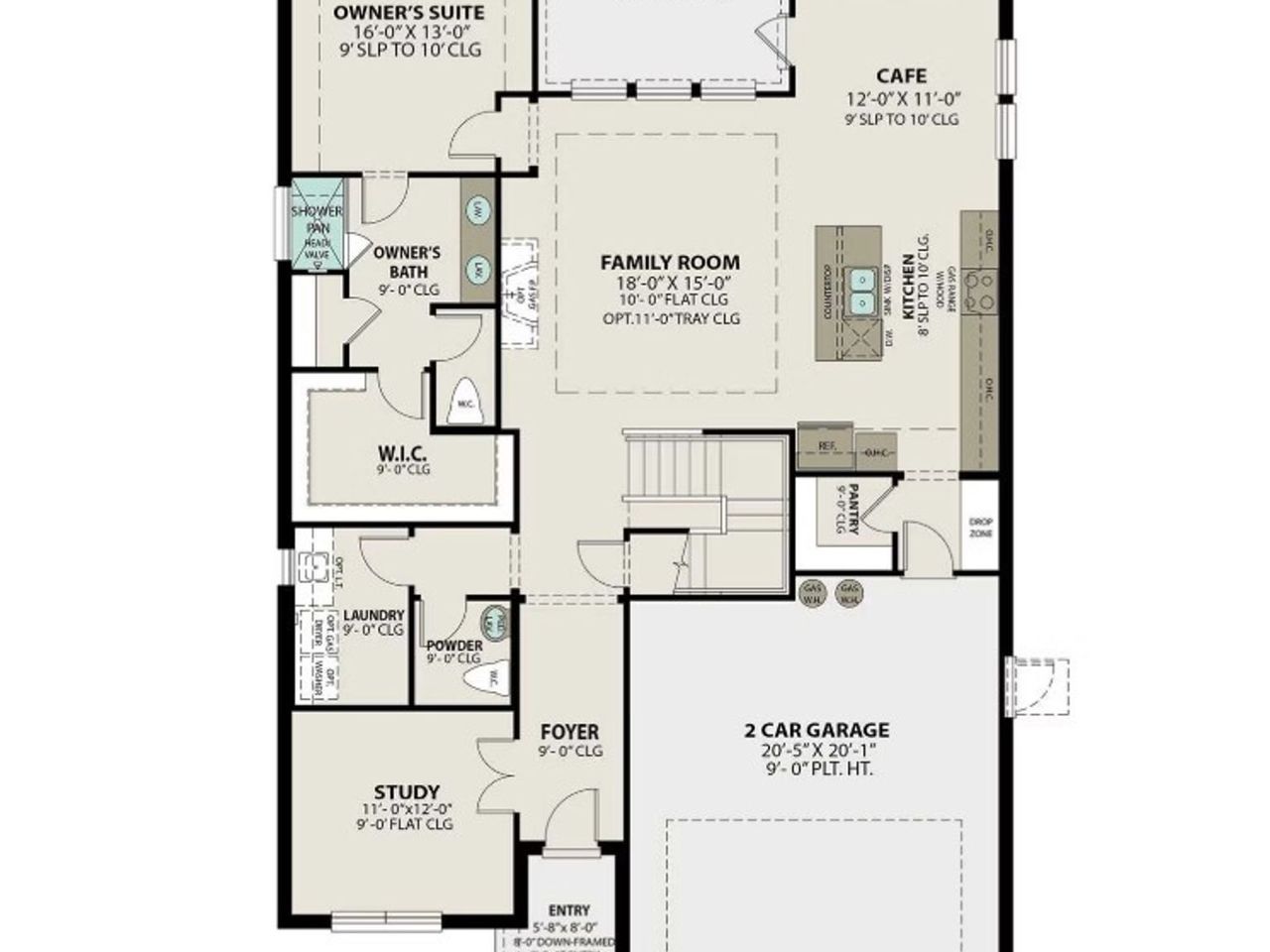 2D floor plan layout of this home in Royal Crest, San Antonio, TX (Image 2).