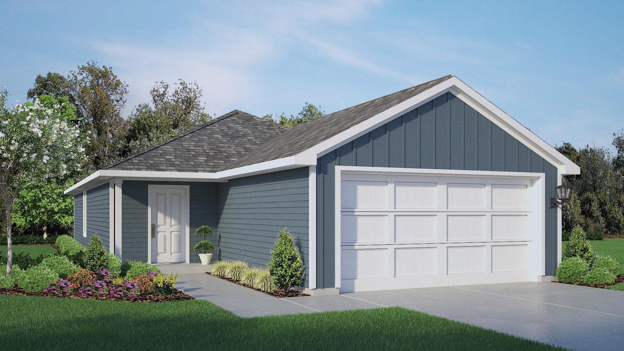 Representative exterior photo of a completed home built from the BARTON by D.R. Horton in Hickory Grove, Krum, TX (Image 2).