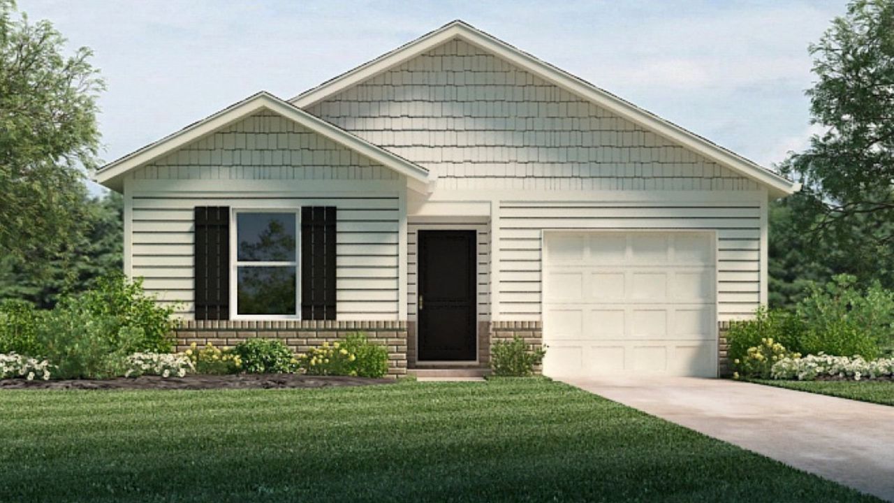 Representative exterior photo of a completed home built from the Cameron Express by D.R. Horton in Tyger Pines 42', Moore, SC (Image 2).