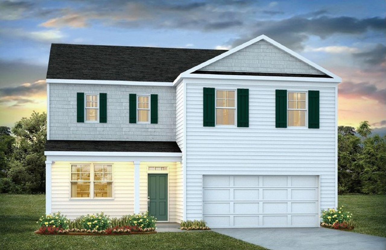 Representative exterior photo of a completed home built from the Galen by D.R. Horton in Cobblestone Village, Savannah, GA (Image 2).