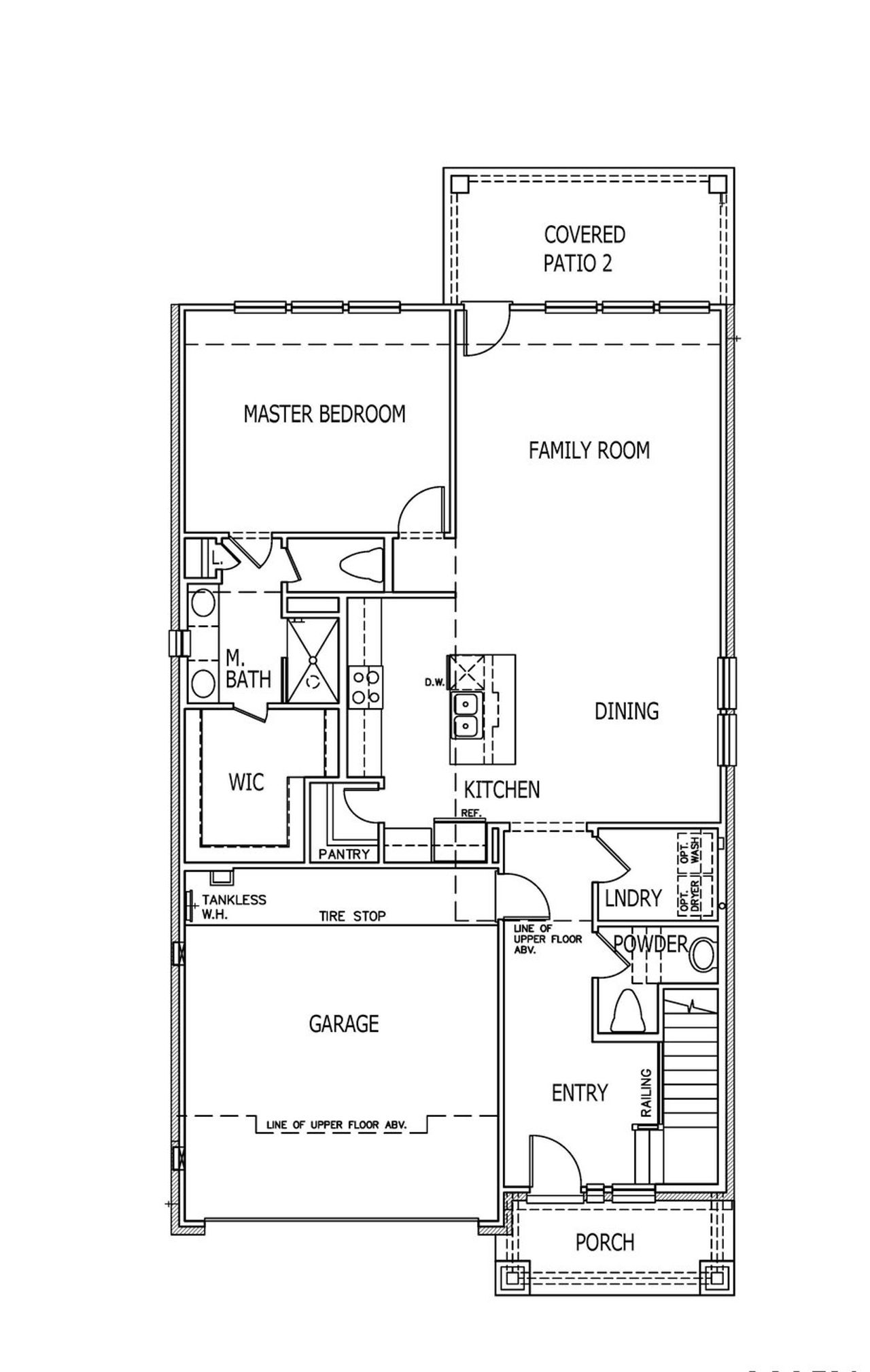 2D floor plan layout of this home in Mayfair, New Braunfels, TX (Image 2).
