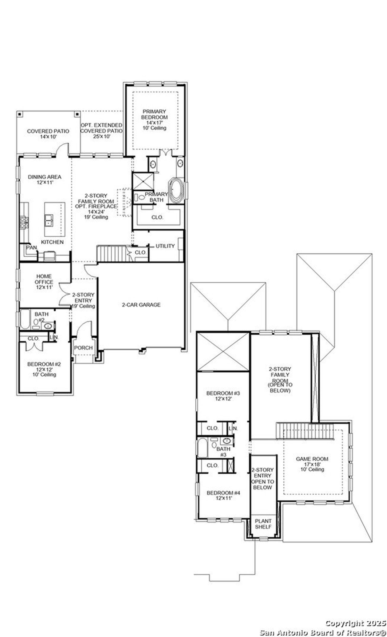 2D floor plan layout of this home in Meadows Of Mill Creek 50', Seguin, TX (Image 2). 2D floor plan layout of this home in Meadows Of Mill Creek 50', Seguin, TX (Image 2).