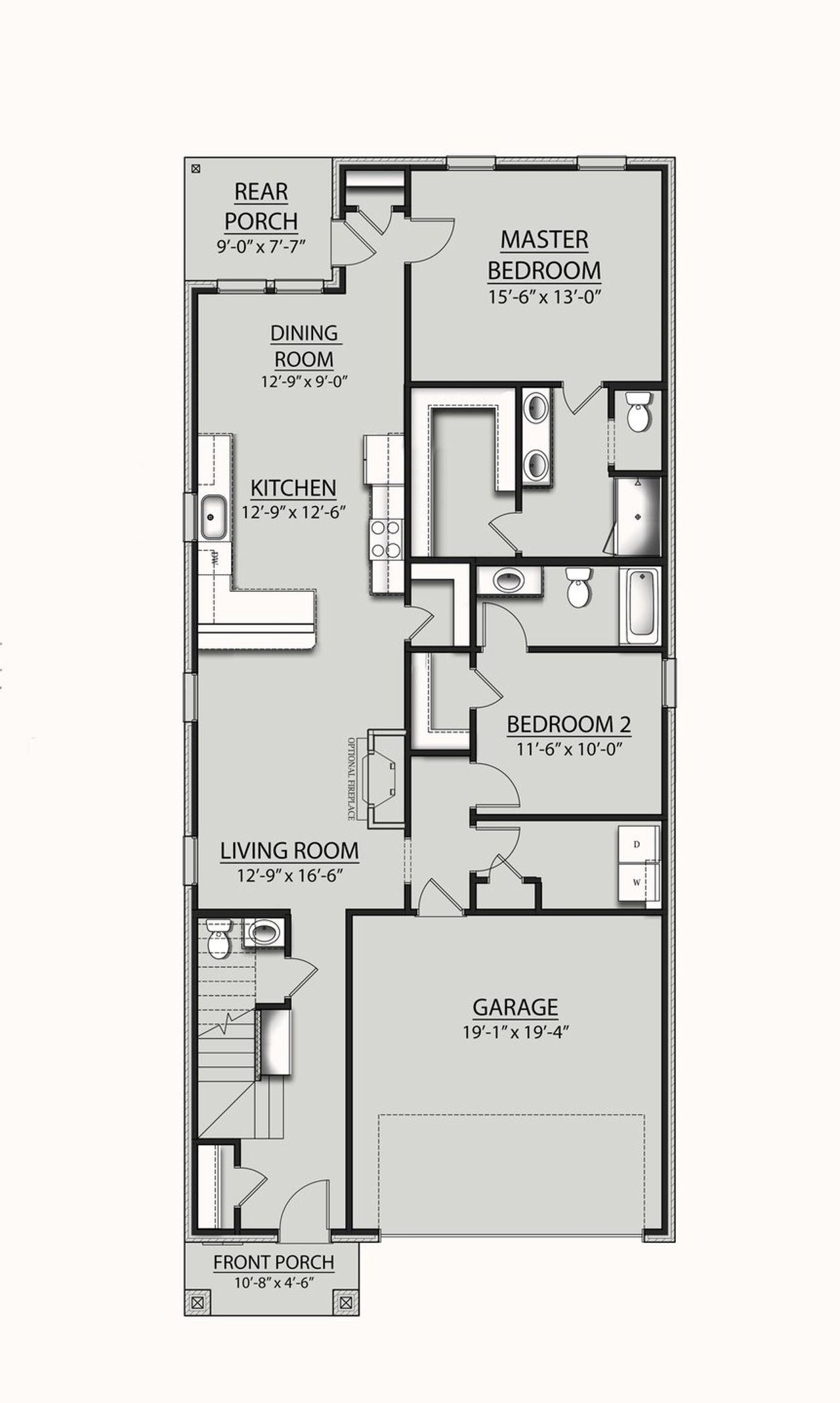 FIRST FLOOR - The Beacon Floor Plan by DSLD Homes
