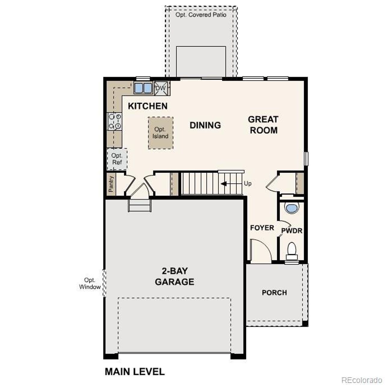 2D floor plan layout of this home in Legato, Commerce City, CO (Image 2).