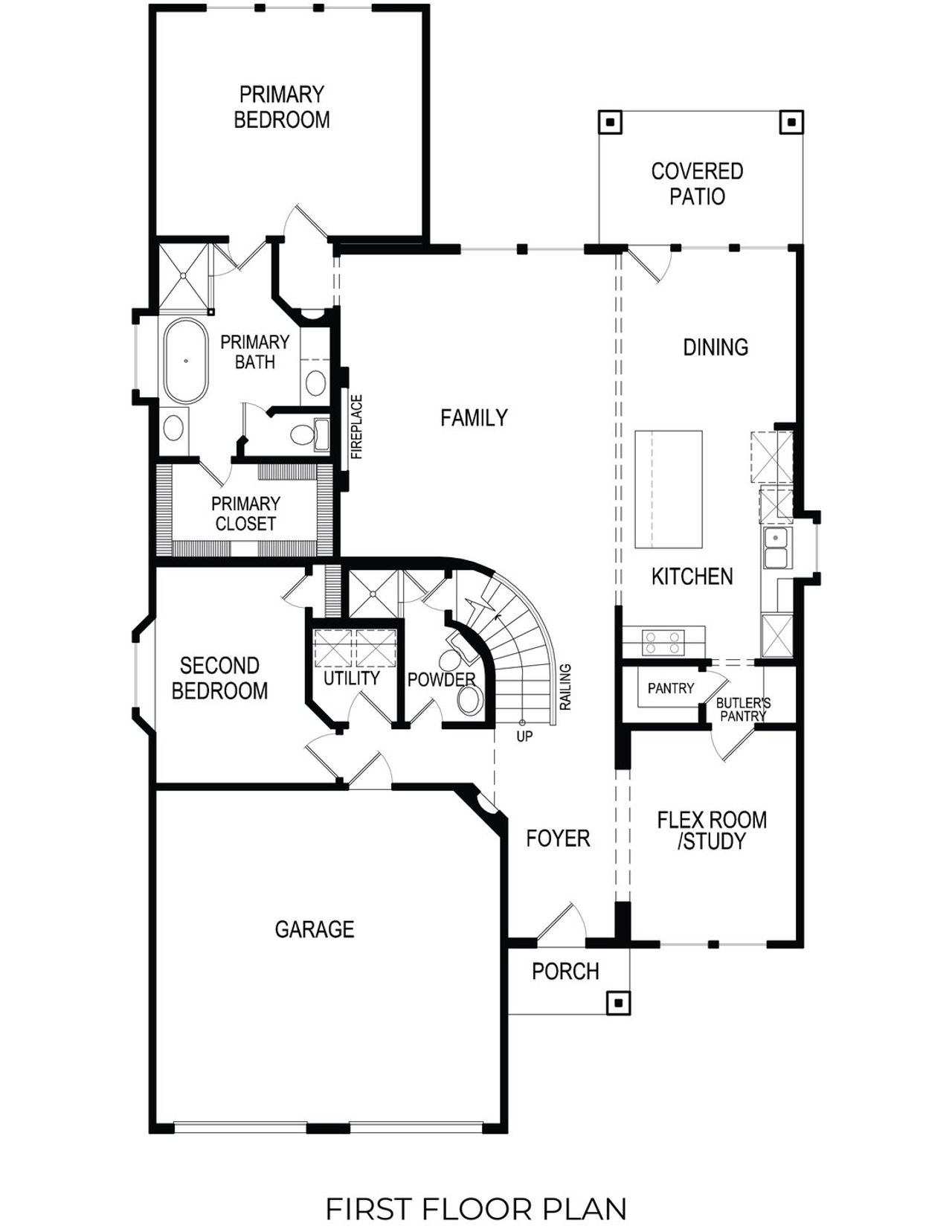 2D floor plan layout of this home in Pecan Hill, McKinney, TX (Image 2). 2D floor plan layout of this home in Pecan Hill, McKinney, TX (Image 2).
