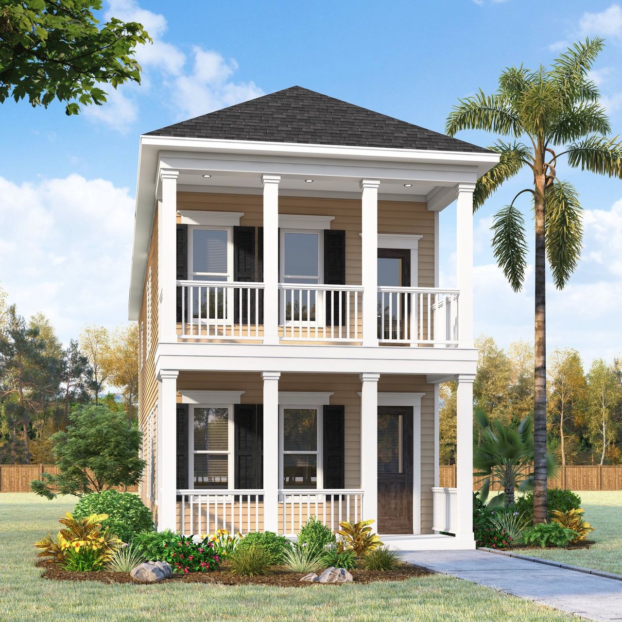 Representative exterior photo of a completed home built from the Cooley A by Sullivan Brothers Builders in Pearland Old Townsite, Pearland, TX (Image 2).