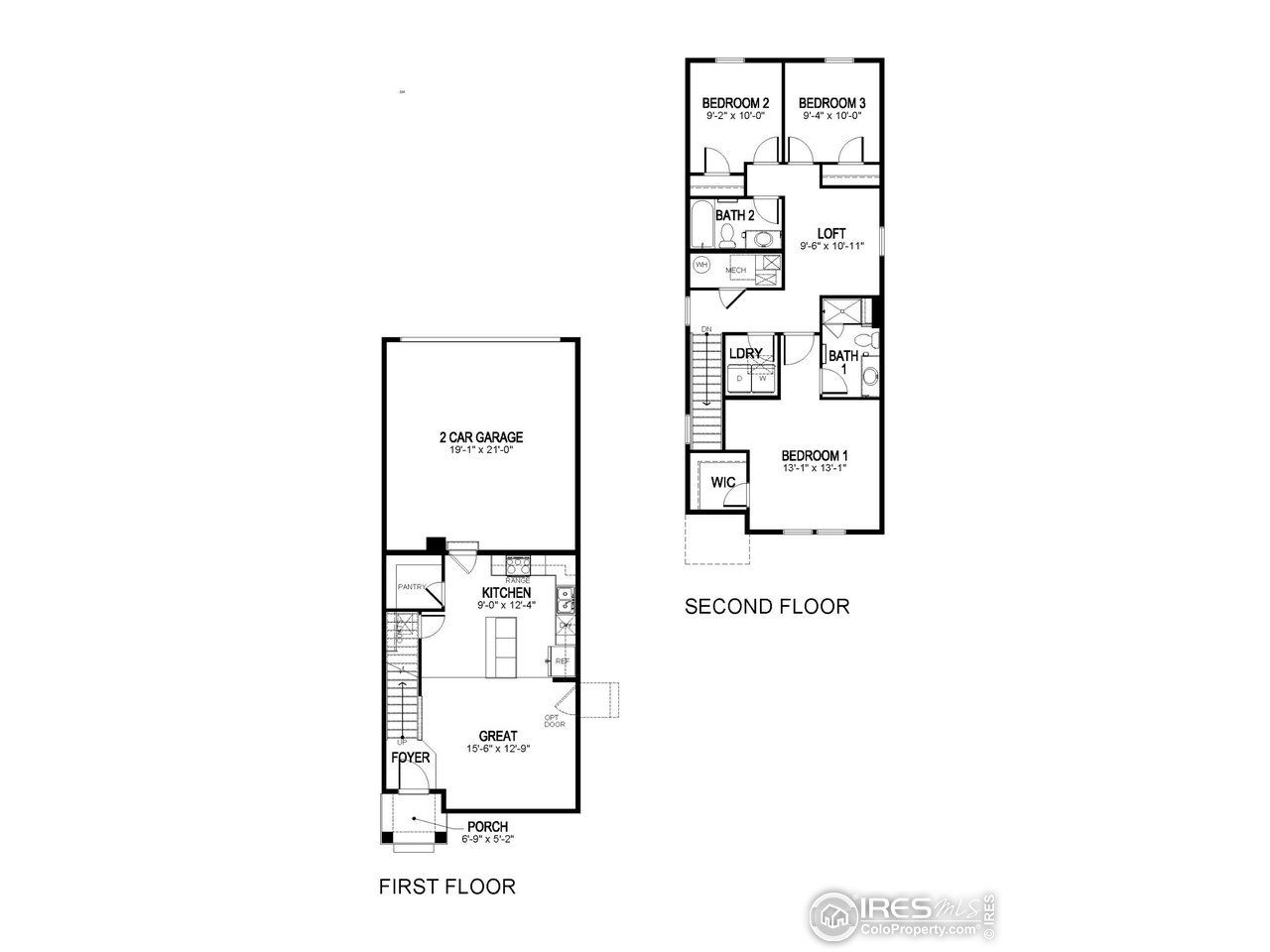 2D floor plan layout of this home in Tailholt, Severance, CO (Image 2).