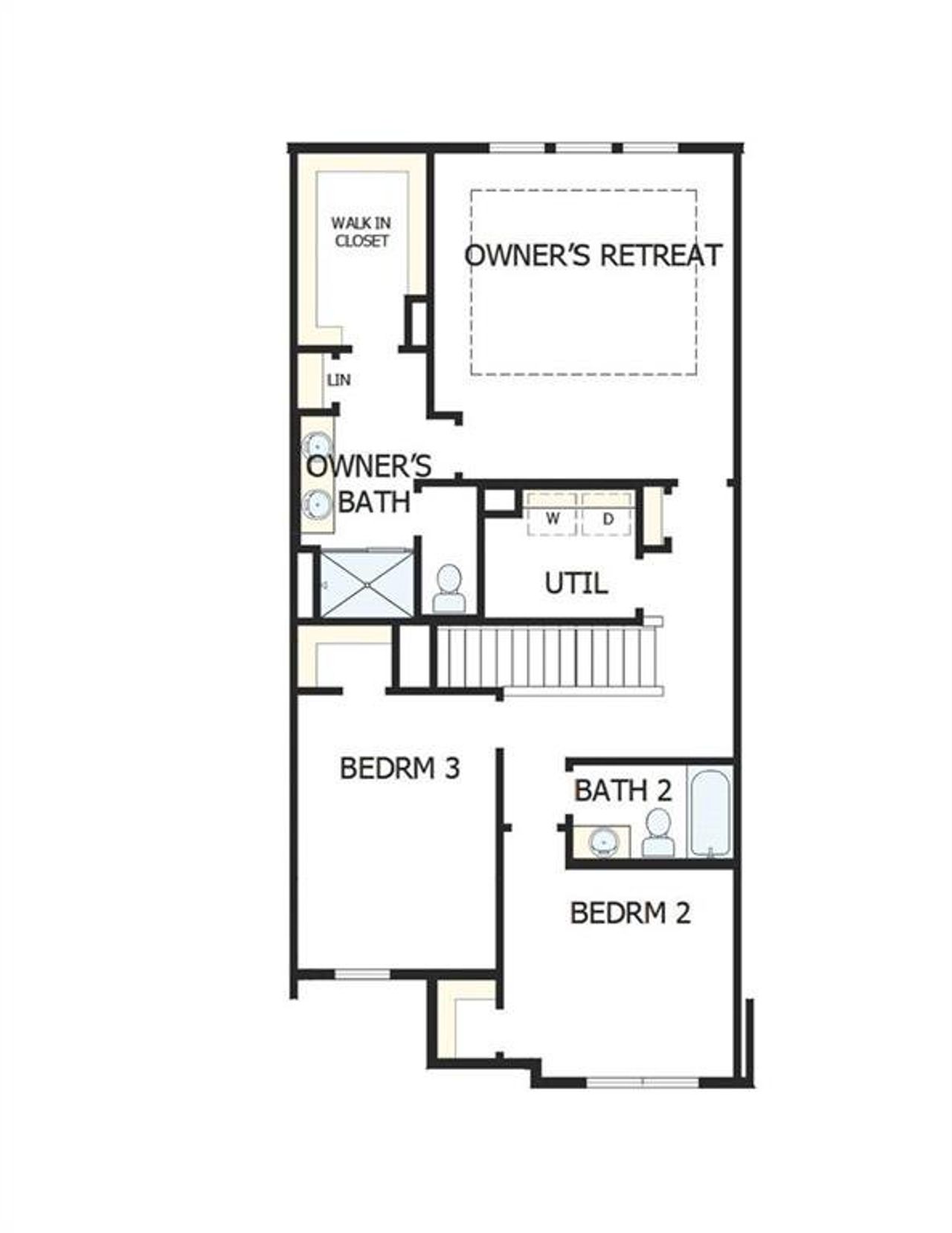 2D floor plan layout of this home in Grandview Terrace, Canton, GA (Image 2).