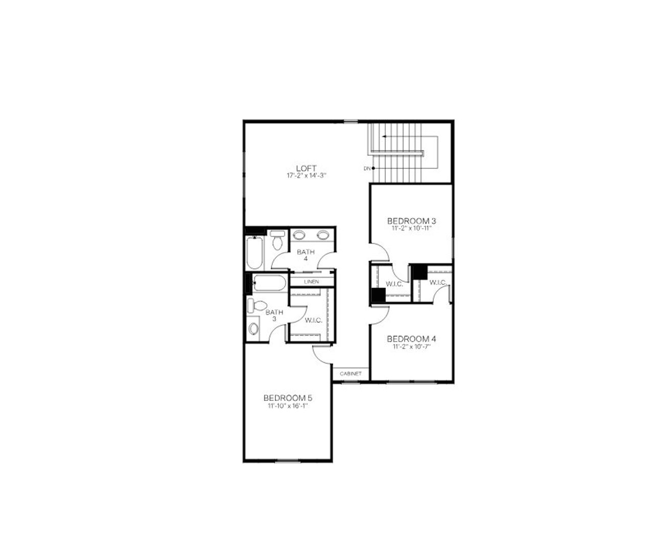 2D floor plan layout for the Firecrest by Woodside Homes in Legends at Thunderbird, Glendale, AZ (Image 2). 2D floor plan layout for the Firecrest by Woodside Homes in Legends at Thunderbird, Glendale, AZ (Image 2).