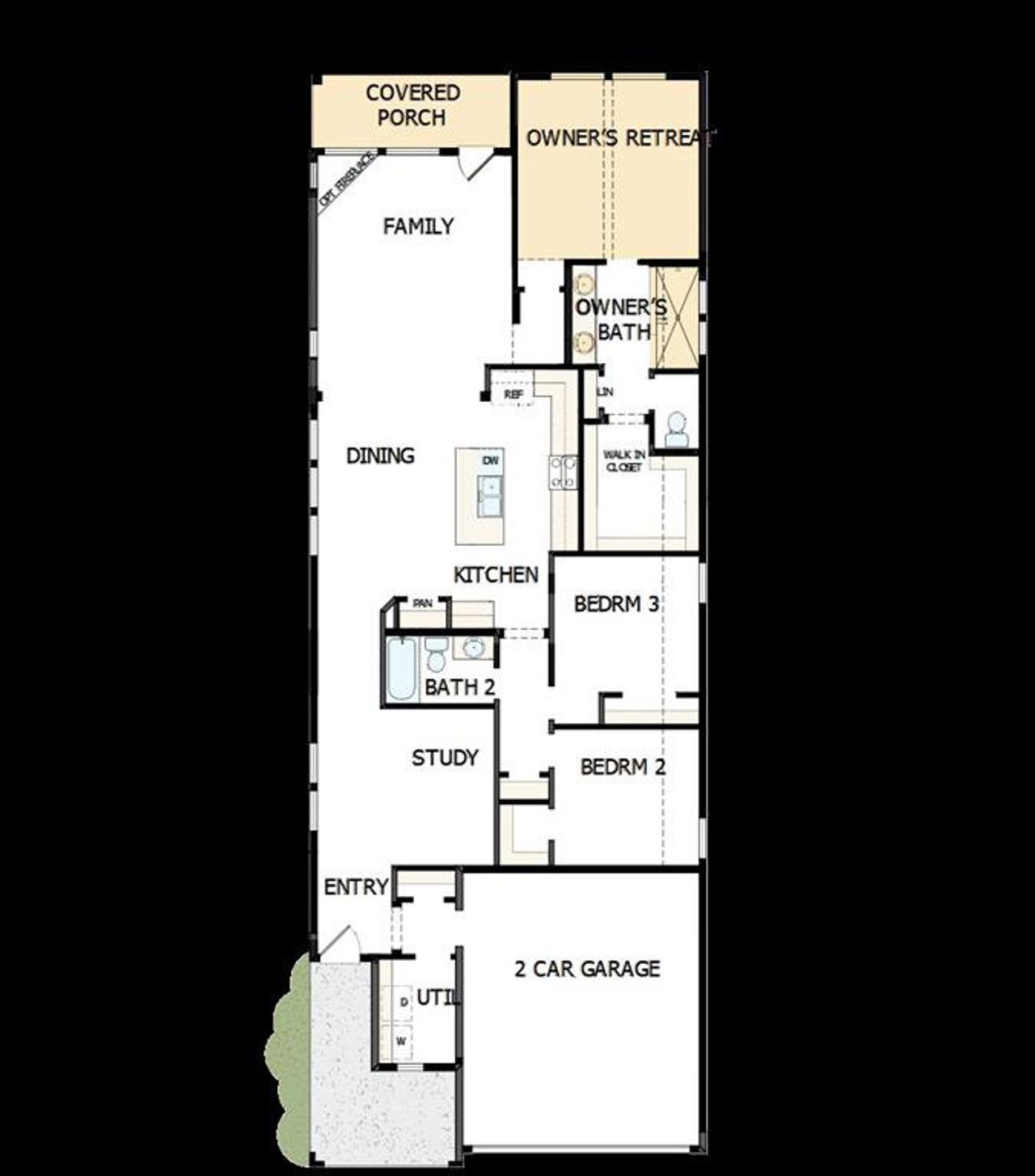 2D floor plan layout of this home in Creekshaw – Gardens, Royse City, TX (Image 2). 2D floor plan layout of this home in Creekshaw – Gardens, Royse City, TX (Image 2).