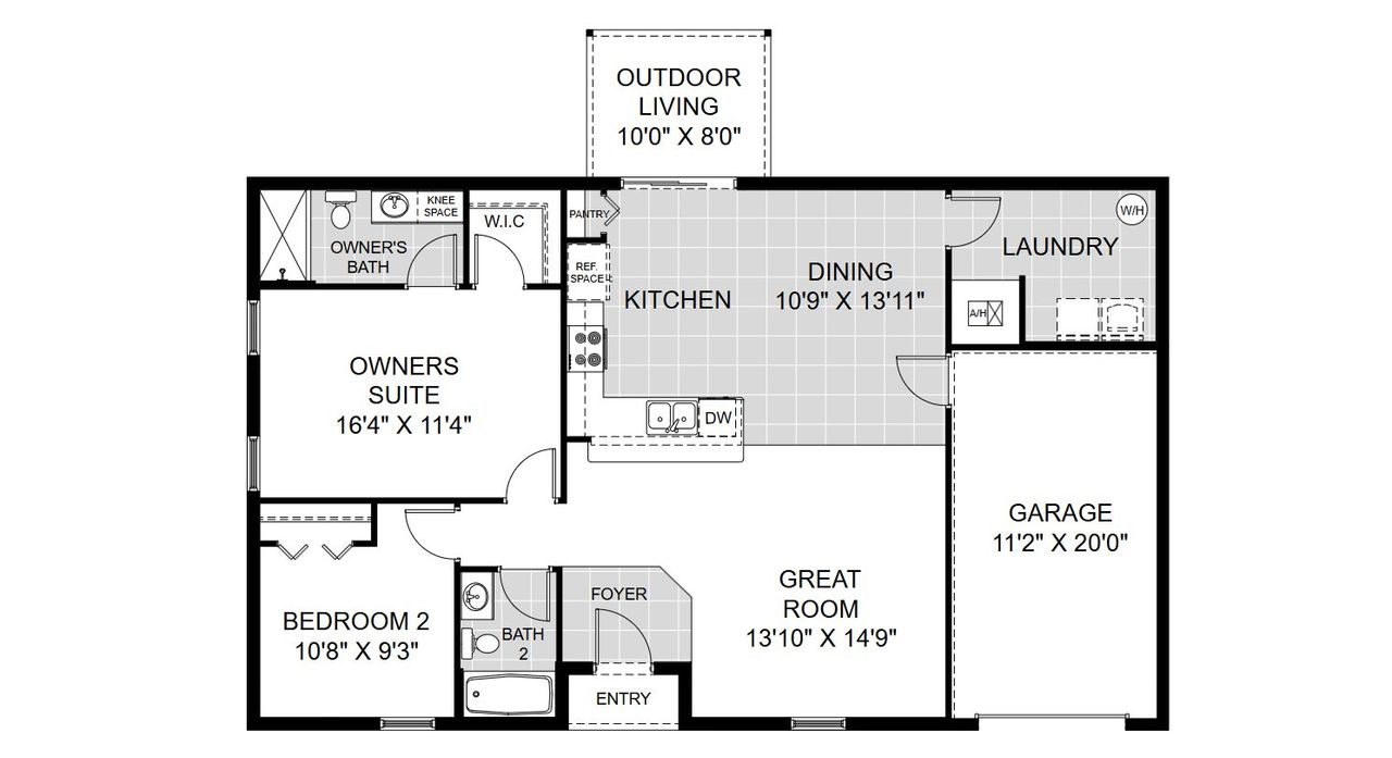 2D floor plan layout of this home in Port Charlotte, Port Charlotte, FL (Image 2). 2D floor plan layout of this home in Port Charlotte, Port Charlotte, FL (Image 2).