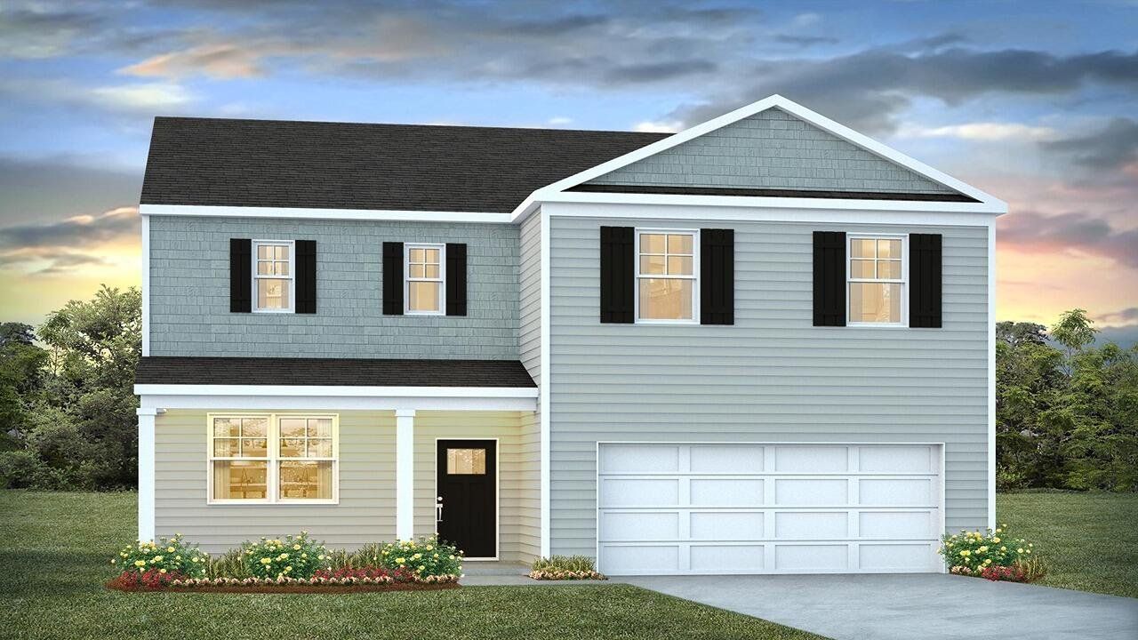 Front exterior of a new home in Lakeview at Kitfield, Moncks Corner, SC, highlighting curb appeal (Image 2).