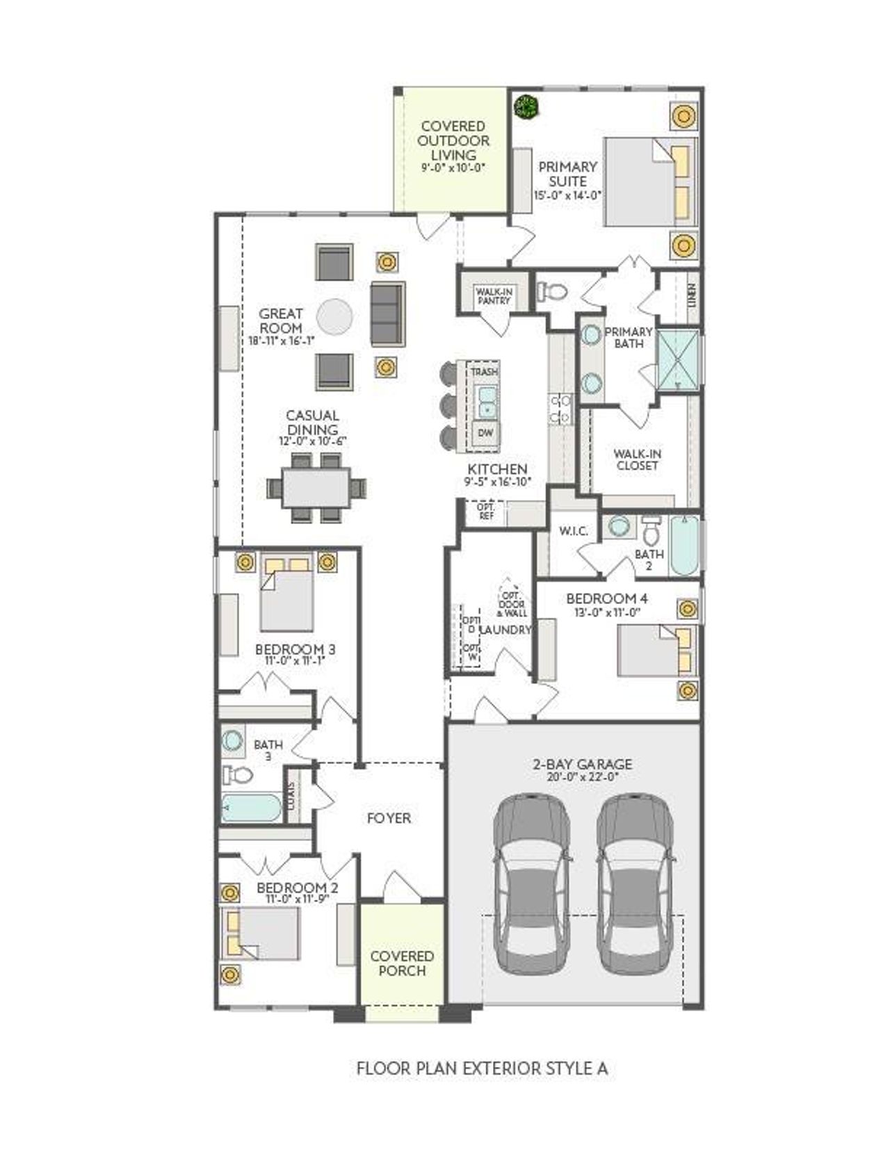 2D floor plan layout of this home in Turner's Crossing, Buda, TX (Image 2). 2D floor plan layout of this home in Turner's Crossing, Buda, TX (Image 2).