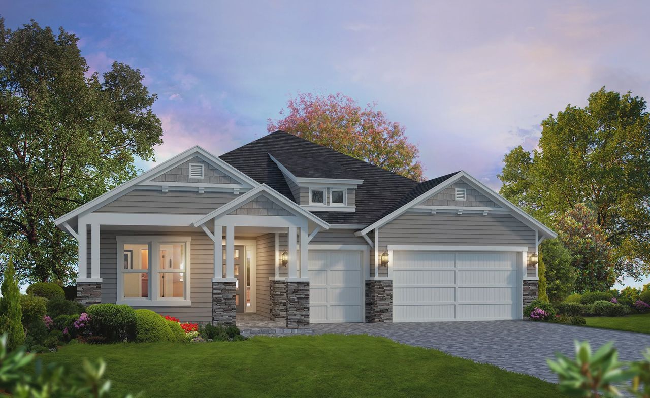 Representative exterior photo of a completed home built from the Davenport by ICI Homes in Veranda Bay, Flagler Beach, FL (Image 2).