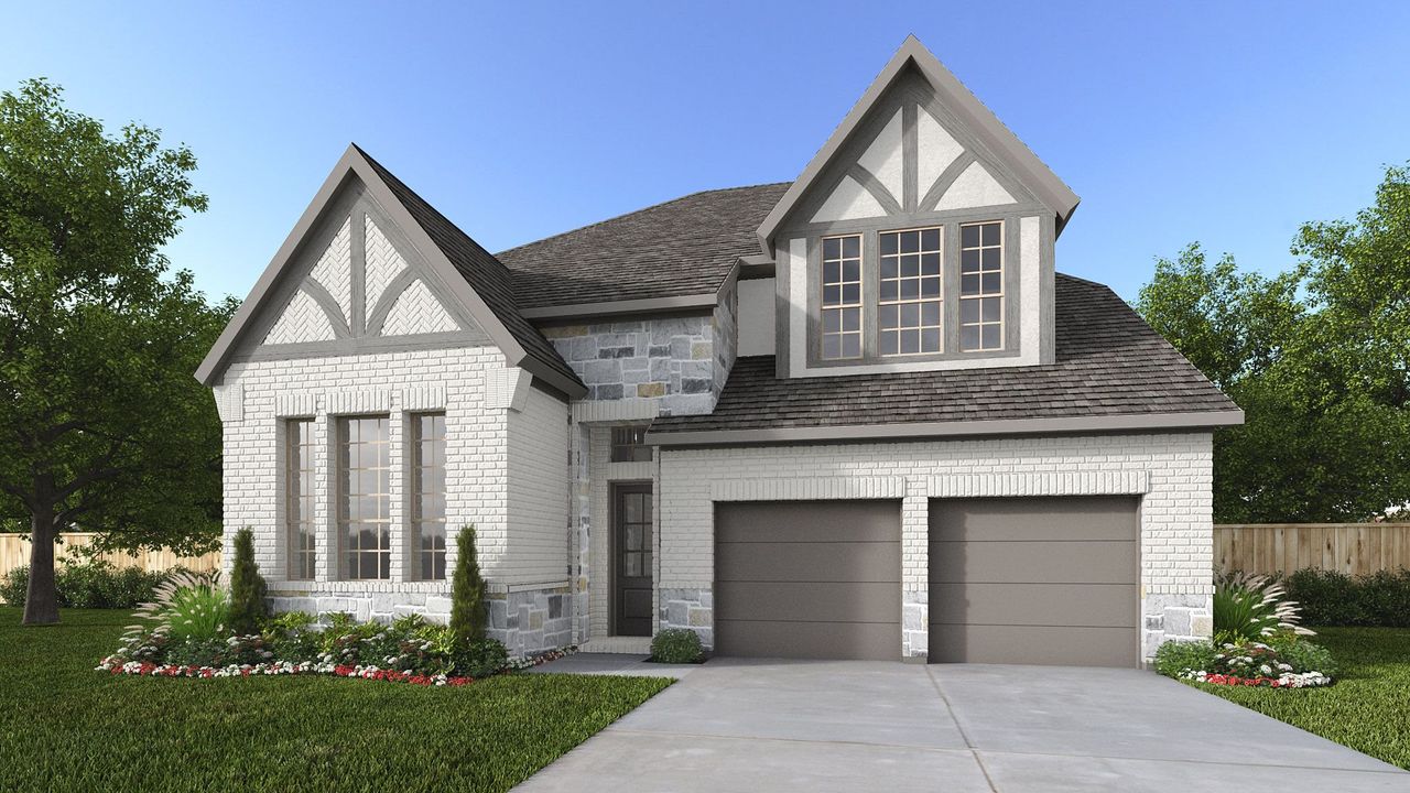 Representative exterior photo of a completed home built from the 431A by Britton Homes in The Tribute 50', The Colony, TX (Image 2).