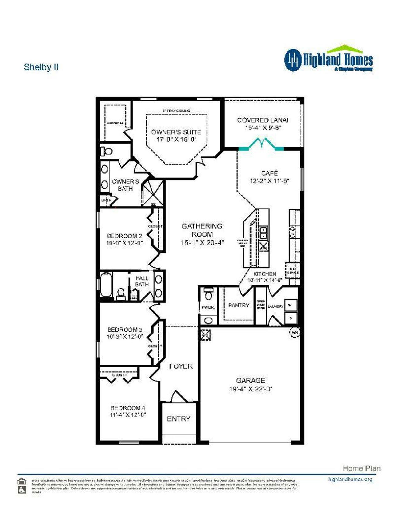 Shelby II - Home Layout