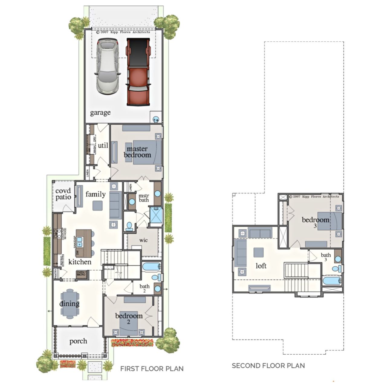 2D floor plan layout for the The Oaks Cottage by Steve Klein Custom Builder in Diamond Hill Collection, Victoria, TX (Image 2).
