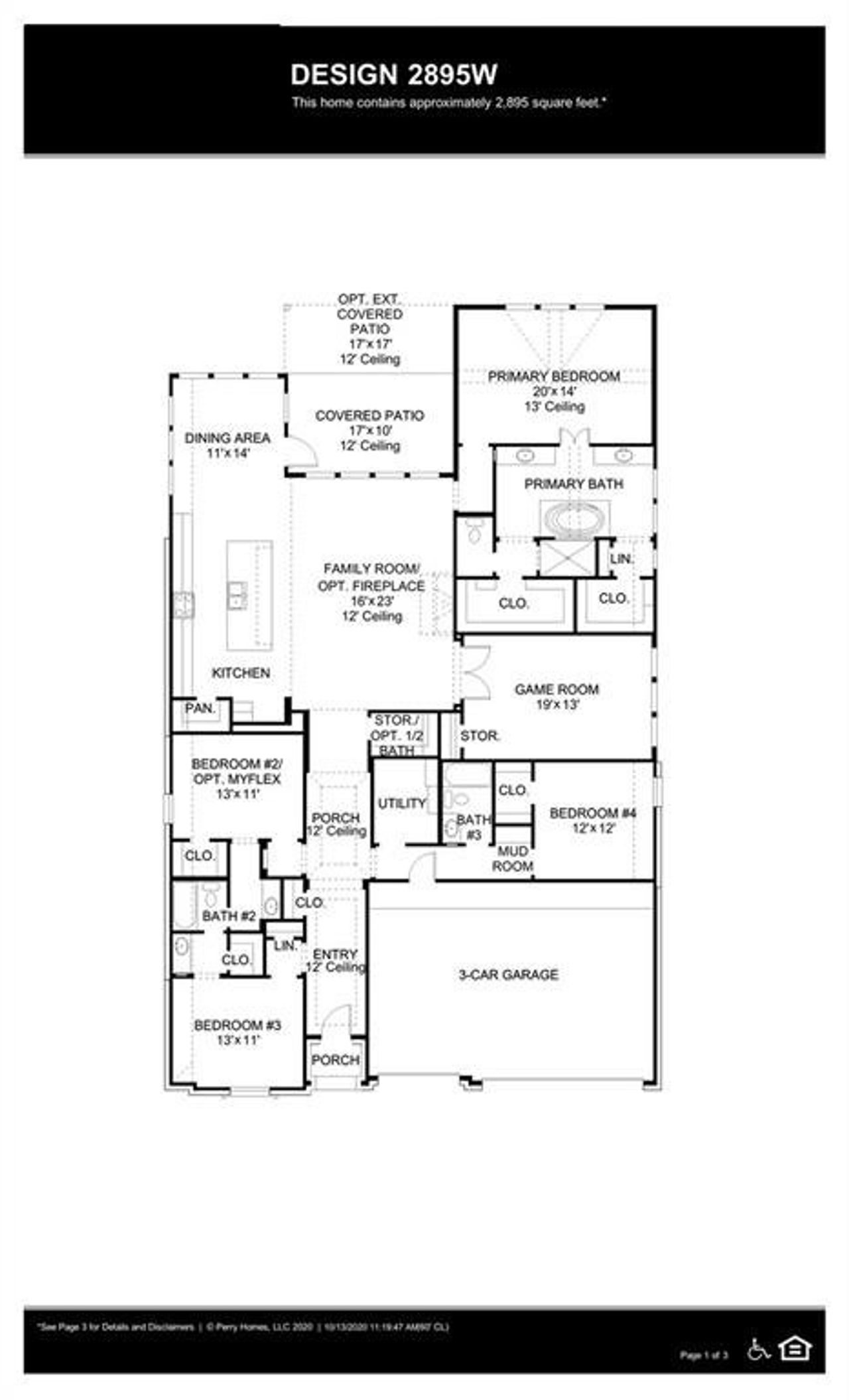 2D floor plan layout of this home in , Lavon, TX (Image 2).