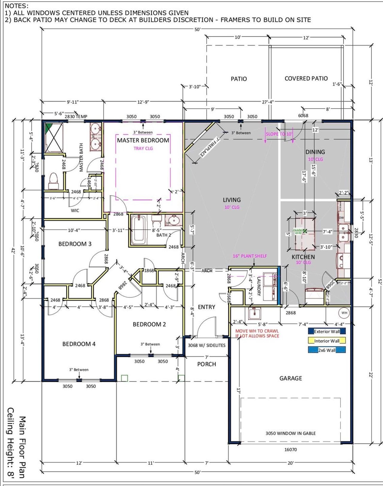2D floor plan layout of this home in Huckleberry Cove, Chesnee, SC (Image 2).