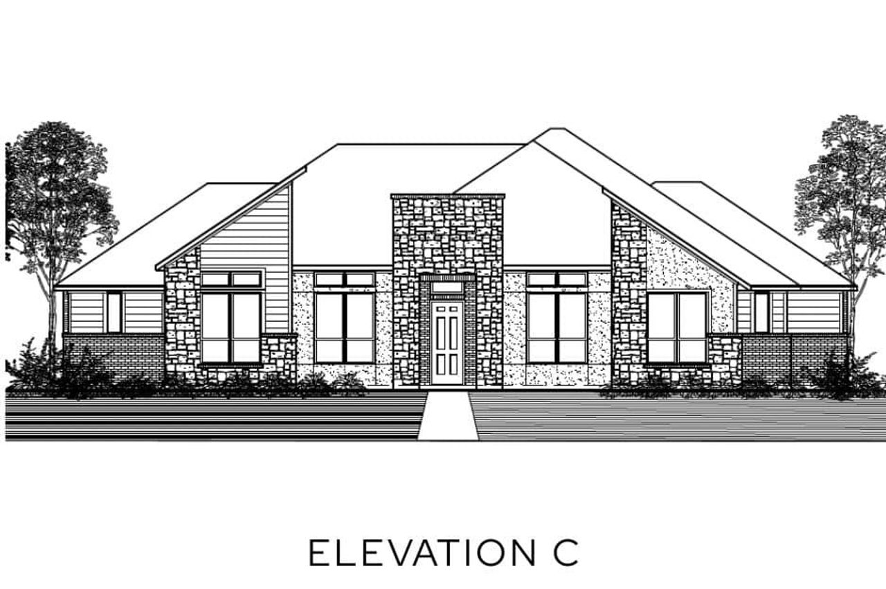Representative rendering of the exterior for the The Woodhaven by Lillian Custom Homes (Image 2).
