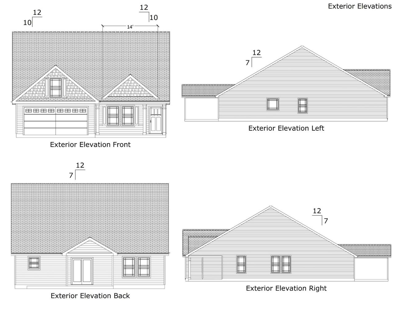 Exterior rendering of this home design in Bent Tree, Gaffney, SC (Image 2).