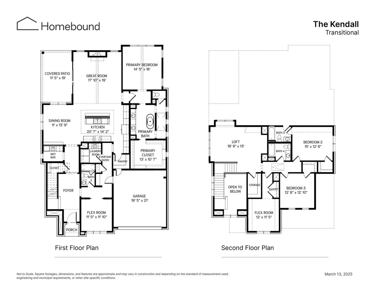 2D floor plan layout of this home in , Dallas, TX (Image 2).