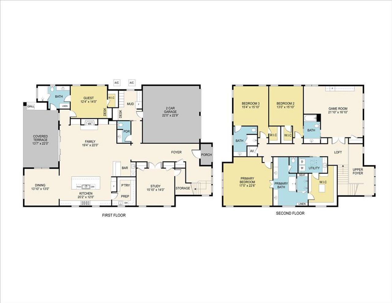 2D floor plan layout of this home in , Dallas, TX (Image 2).