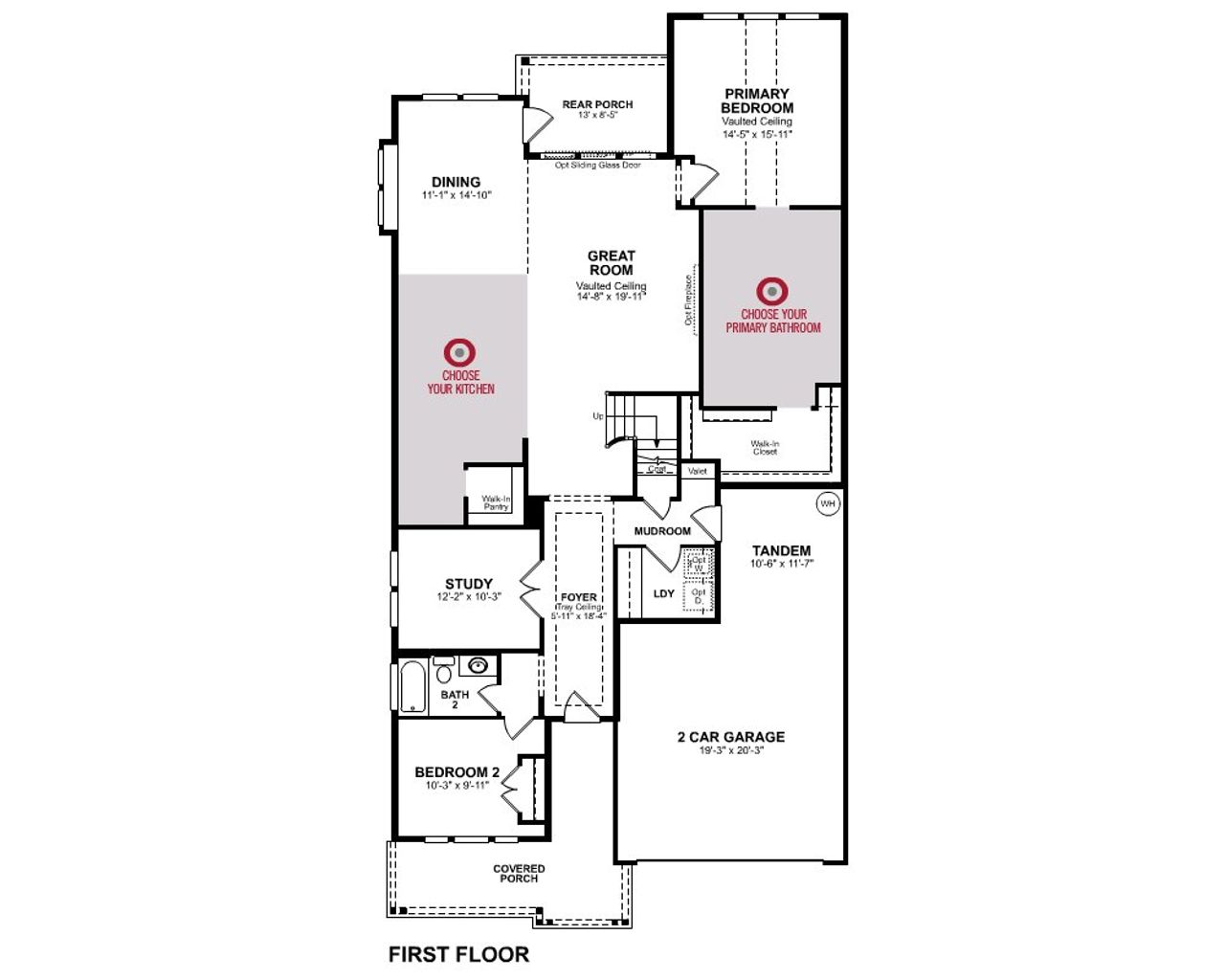 2D floor plan layout of this home in Arabella on the Prairie, Richmond, TX (Image 2).