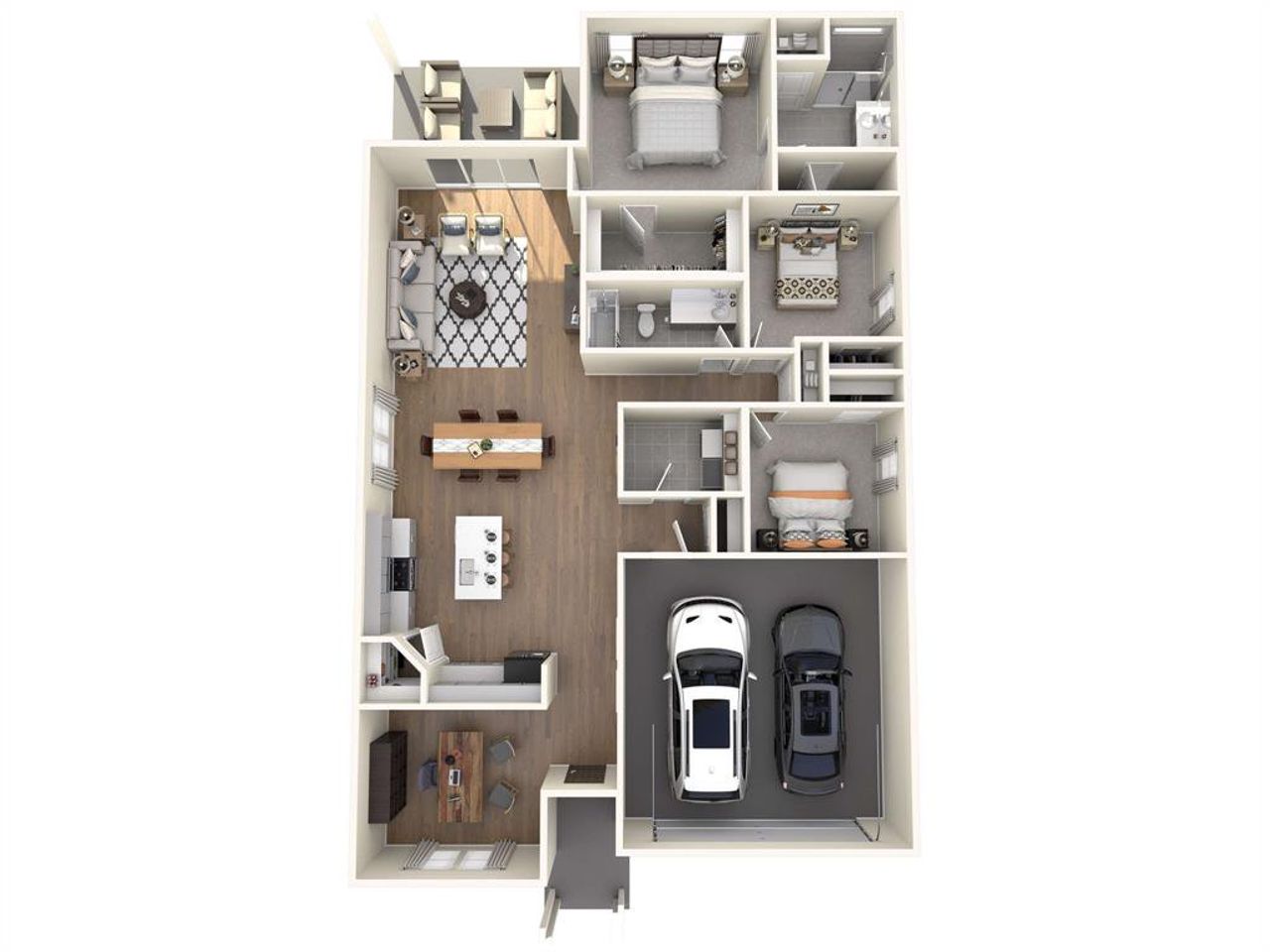 2D floor plan layout of this home in Stonehaven, Seagoville, TX (Image 2). 2D floor plan layout of this home in Stonehaven, Seagoville, TX (Image 2).