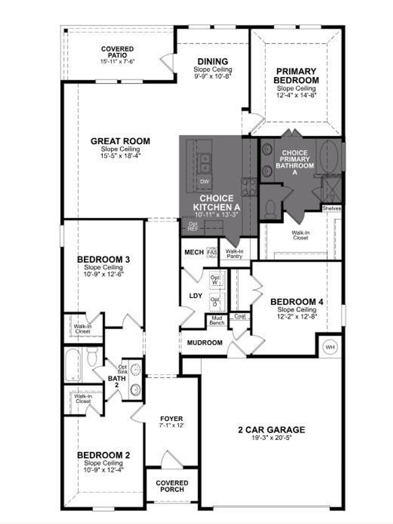 2D floor plan layout of this home in Laurel Landing, Alvin, TX (Image 2). 2D floor plan layout of this home in Laurel Landing, Alvin, TX (Image 2).