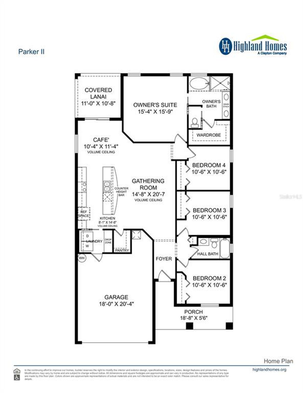 2D floor plan layout of this home in Jackson Crossing, Palmetto, FL (Image 2).