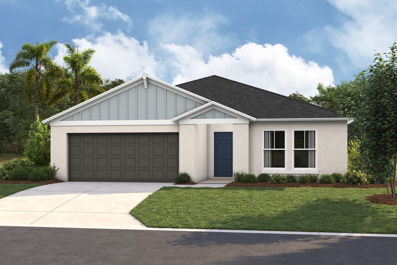 Representative exterior photo of a completed home built from the Esperanza by Casa Fresca Homes in Pasadena Ridge, Zephyrhills, FL (Image 2).