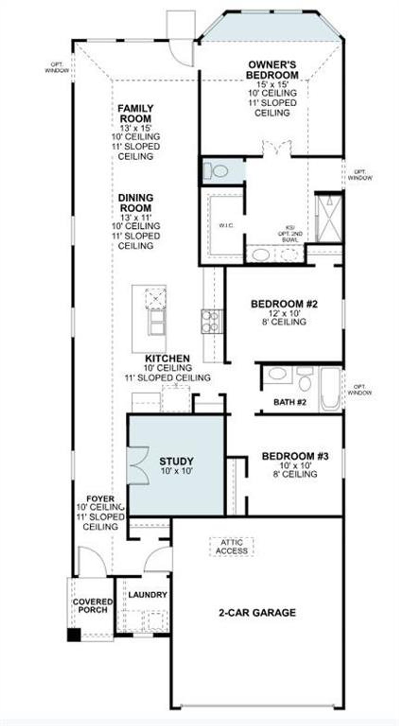 2D floor plan layout of this home in ValleyBrooke, Mesquite, TX (Image 2).