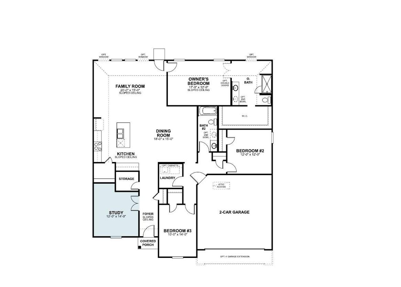 2D floor plan layout of this home in Willow Springs, Buda, TX (Image 2). 2D floor plan layout of this home in Willow Springs, Buda, TX (Image 2).