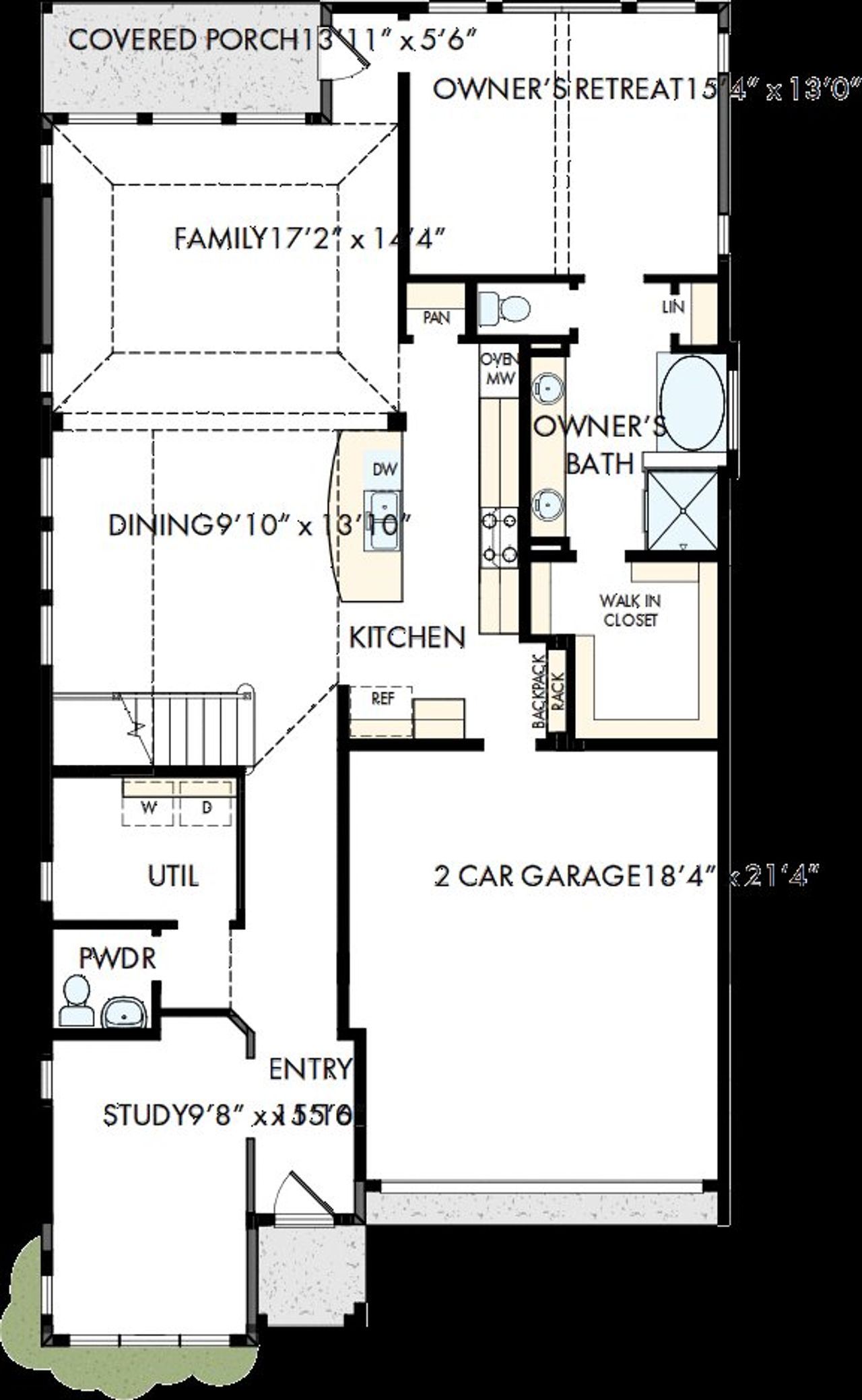 2D floor plan layout of this home in Landmark, Denton, TX (Image 2). 2D floor plan layout of this home in Landmark, Denton, TX (Image 2).