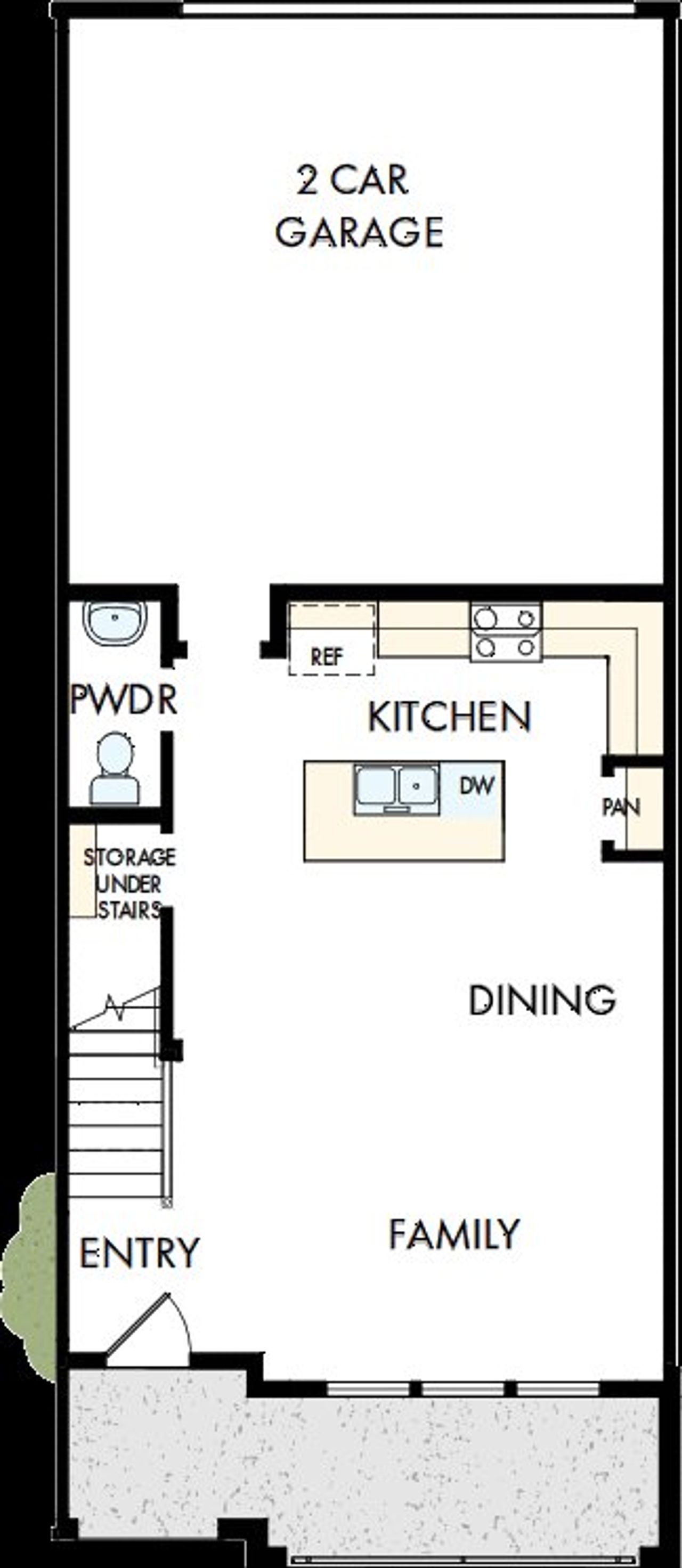 2D floor plan layout of this home in Sterling Ranch Heritage Collection, Littleton, CO (Image 2).