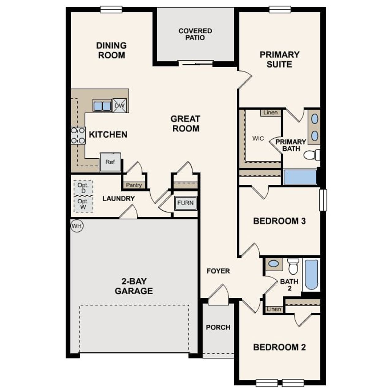 2D floor plan layout of this home in Cape Coral Classic, Cape Coral, FL (Image 2). 2D floor plan layout of this home in Cape Coral Classic, Cape Coral, FL (Image 2).