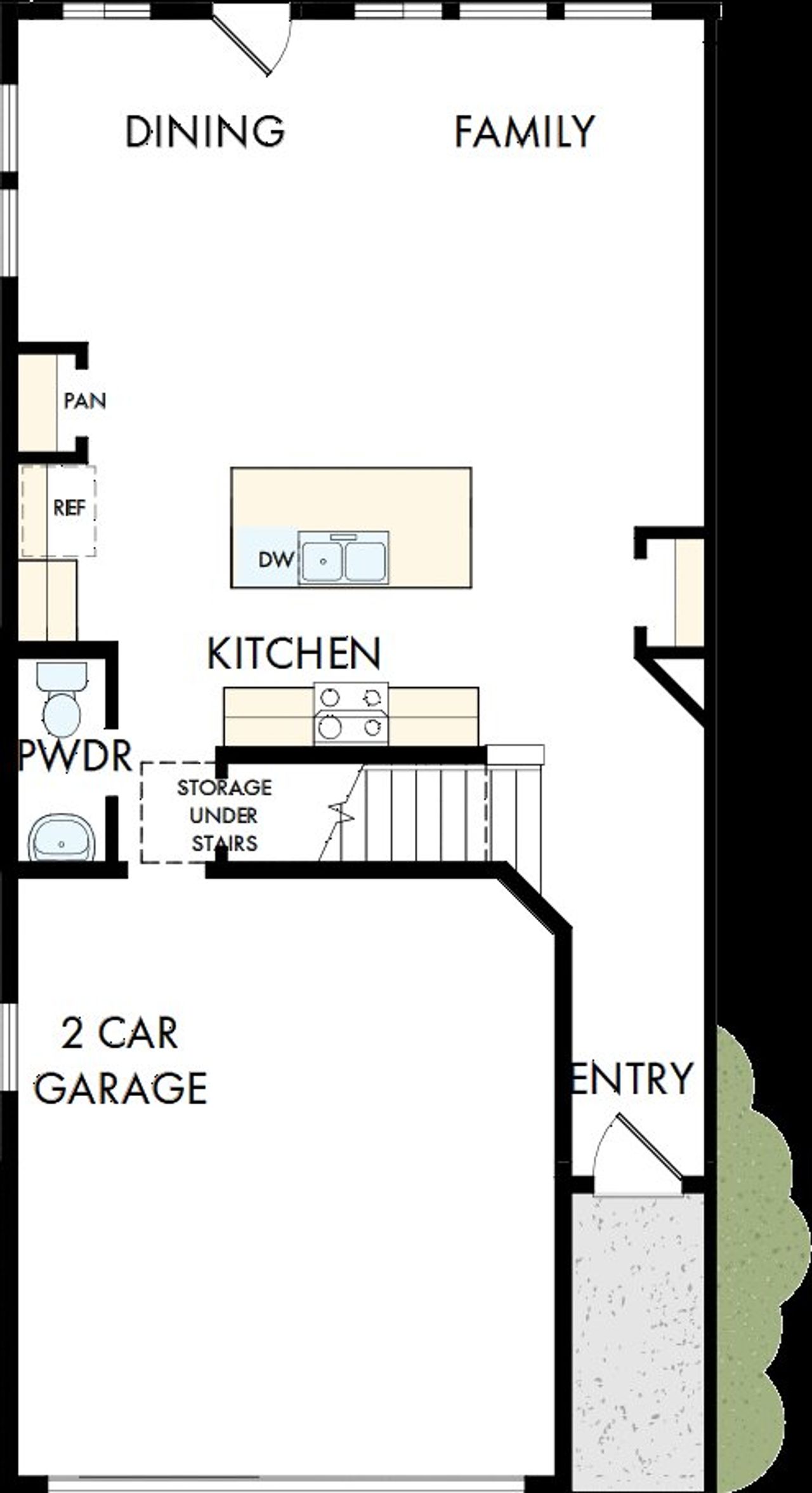 2D floor plan layout of this home in Grandview Terrace, Canton, GA (Image 2).