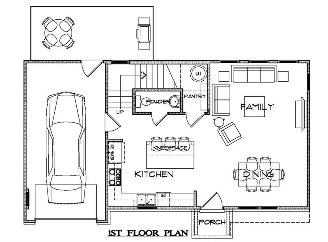 2D floor plan layout of this home in Parkside, Clarkston, GA (Image 2).