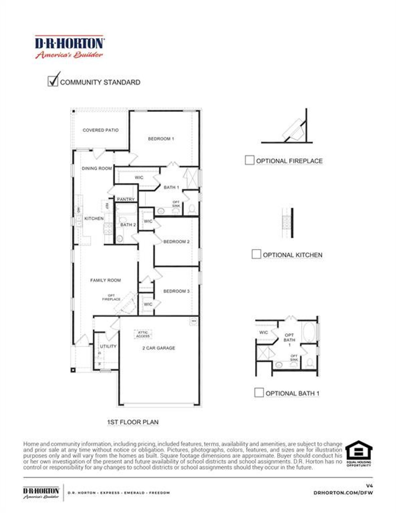 2D floor plan layout of this home in Elevon, Lavon, TX (Image 2).
