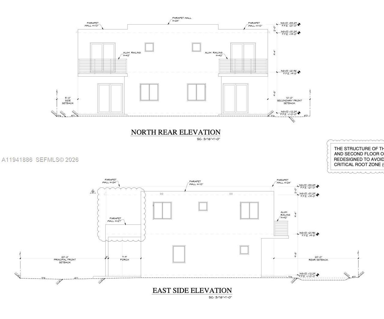 Exterior rendering of this home design in , Miami, FL (Image 2).