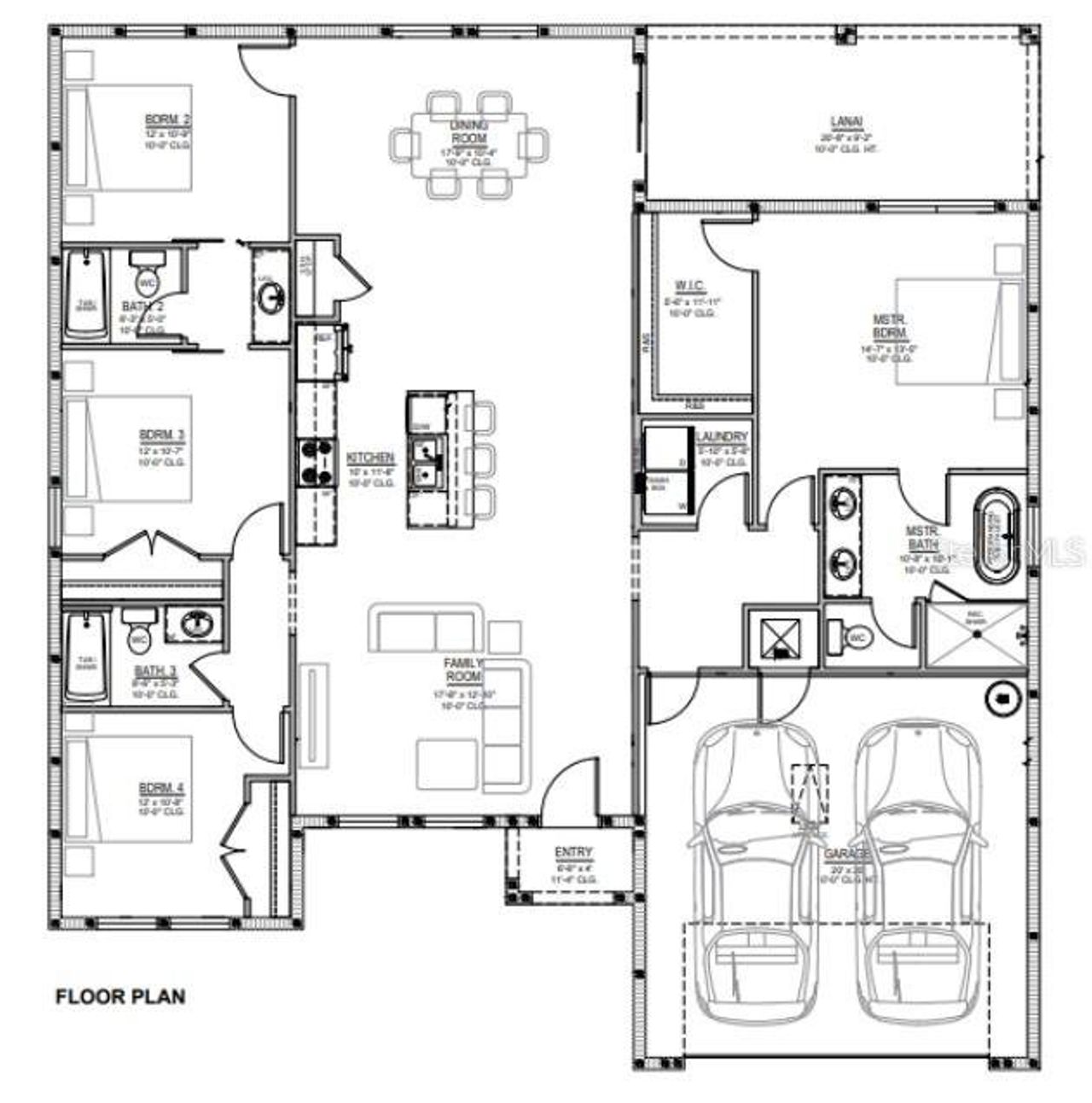 2D floor plan layout of this home in , Ocala, FL (Image 2).