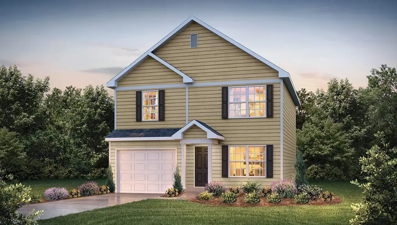 Representative exterior photo of a completed home built from the Brandon by D.R. Horton in Lyman Oaks, Lyman, SC (Image 2).