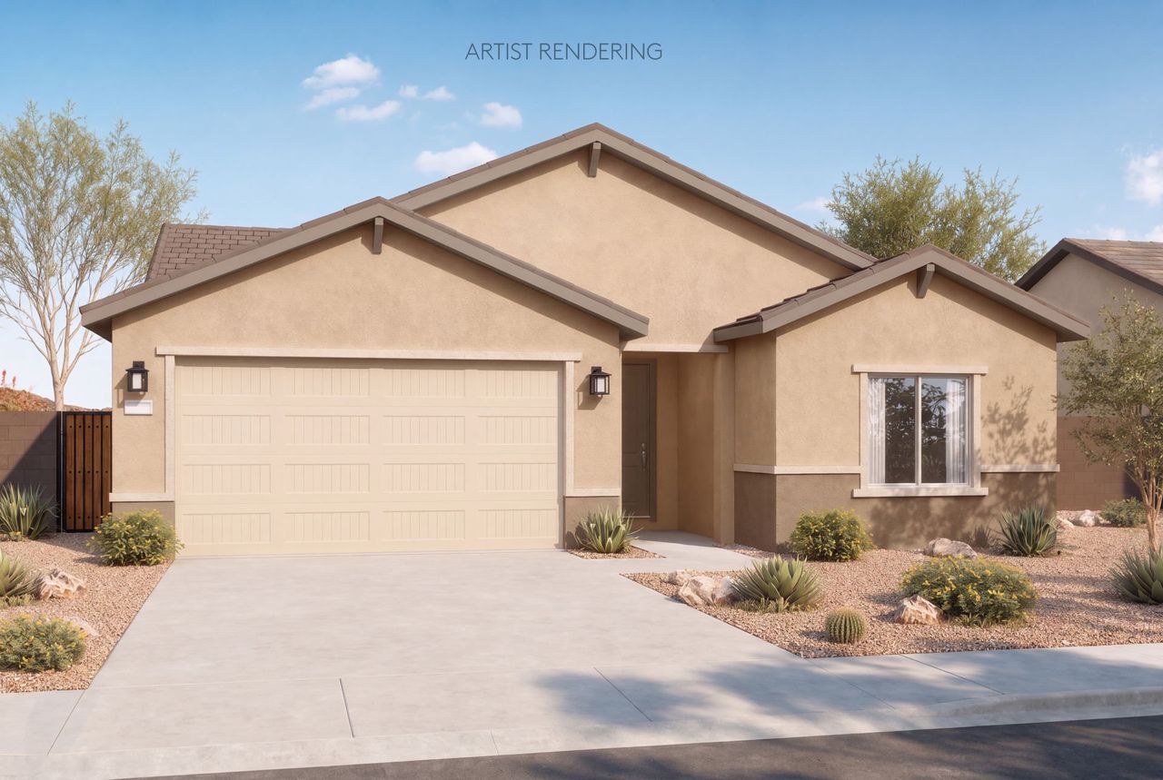Representative exterior photo of a completed home built from the Bluebell by Pulte Homes in Copperland Estates, Marana, AZ (Image 2).
